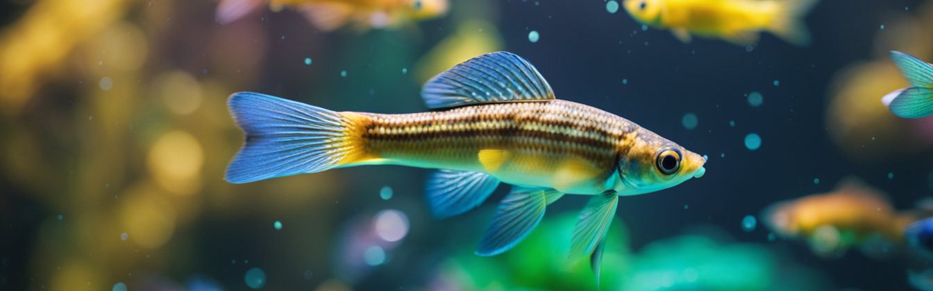 Tropical fish swimming in a tank