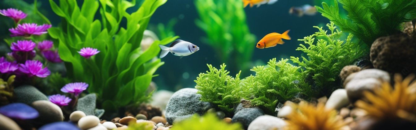 A close up shot of an aquarium floor, the Substrate Heater can't be seen as it is hidden underneath